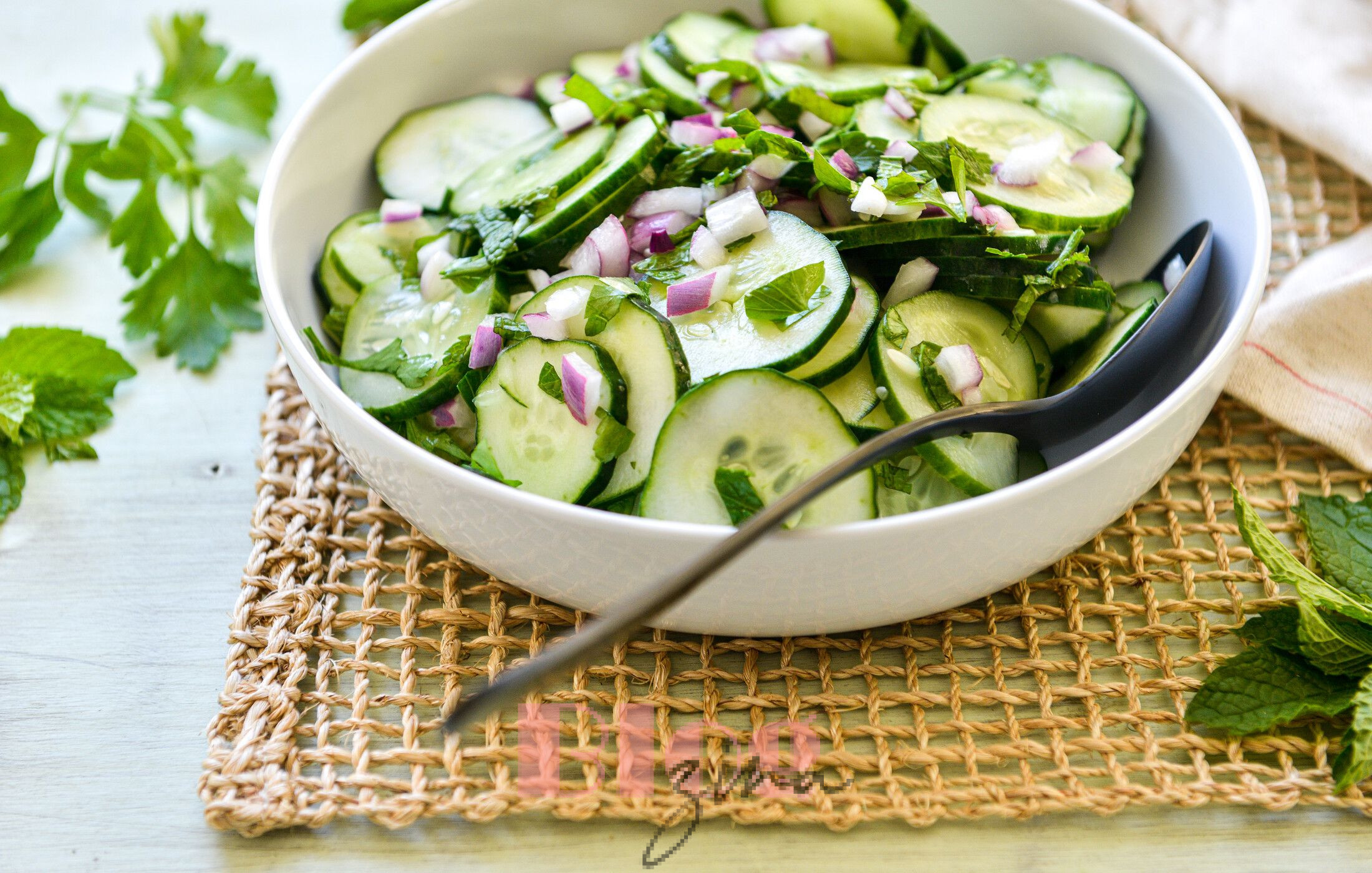 Cucumber Mint Salad Airfood Recipe