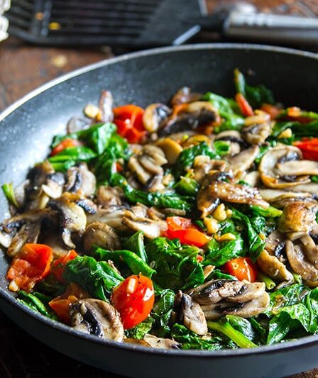 Spinach and Mushroom Sauté