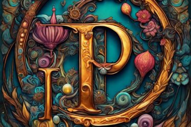 p letter style images