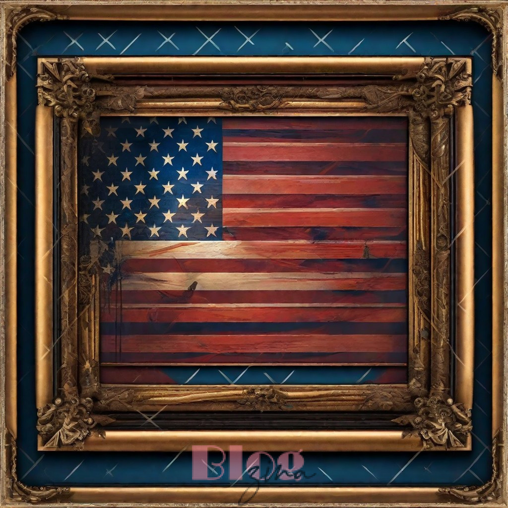 american flag frame