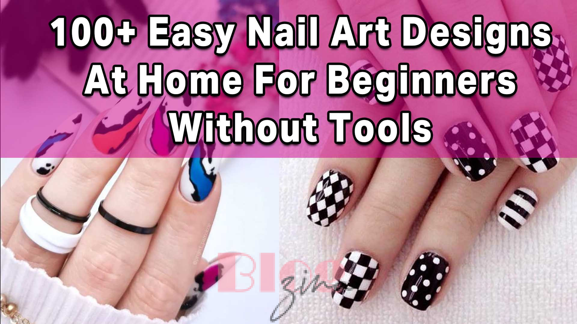 Easy Nail Art Designs At Home For Beginners Without Tools