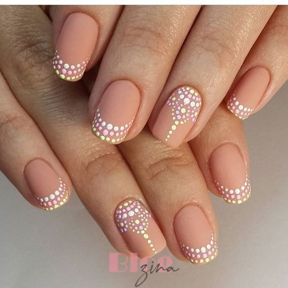polka dot nail designs