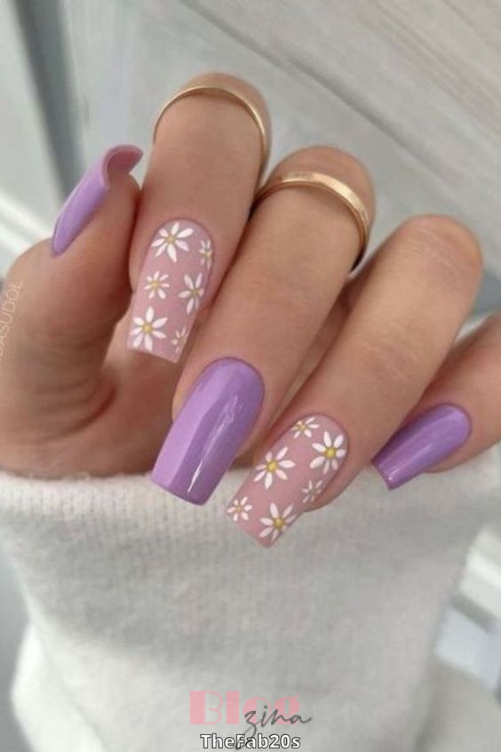 cute striped nail designs