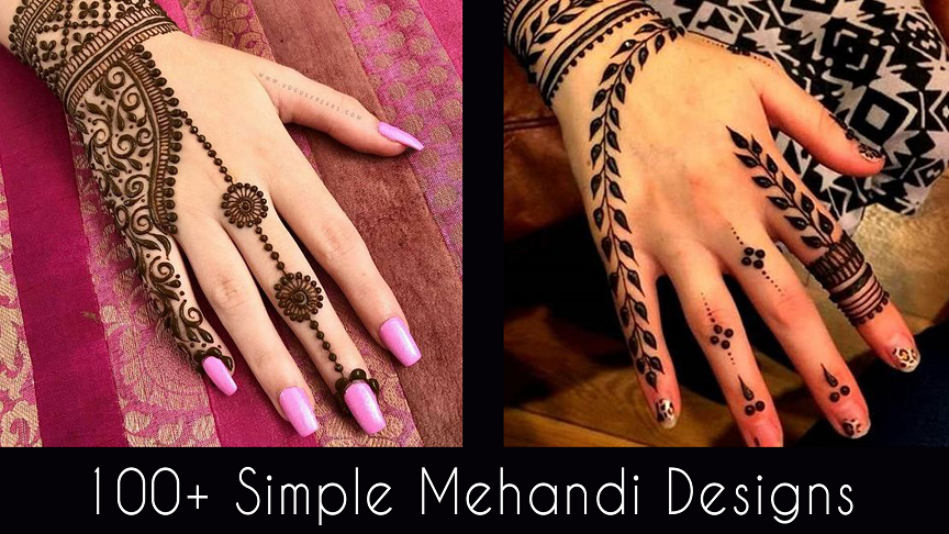 Front Simple Mehandi Design