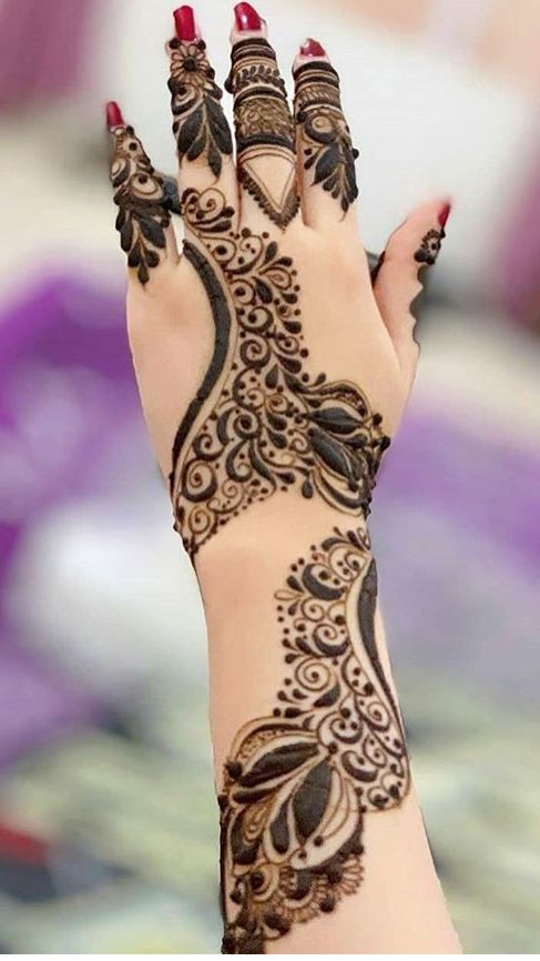 Front Hand Mehndi Design