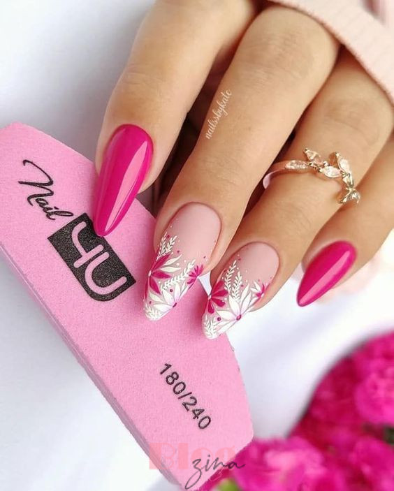 bridal nail extension designs