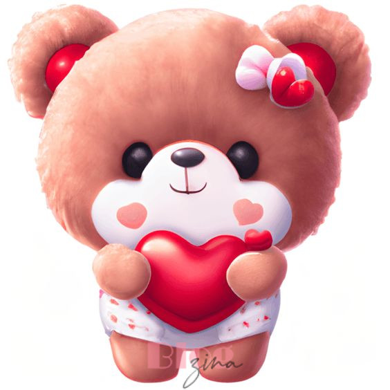 Pink Teddy Bear DP Images for WhatsApp