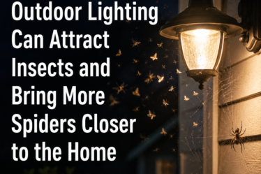 Outdoor Lighting Can Attract Insects and Bring More Spiders Closer to the Home