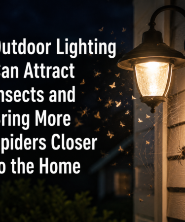 Outdoor Lighting Can Attract Insects and Bring More Spiders Closer to the Home
