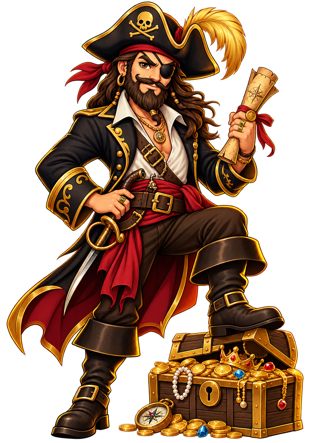 GPTEXTLINKS Pirate Mascot